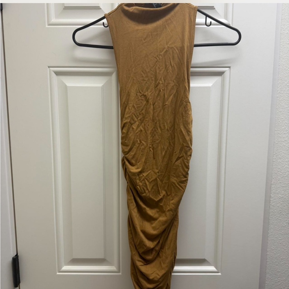 Forever 21 Tan Backless Dress